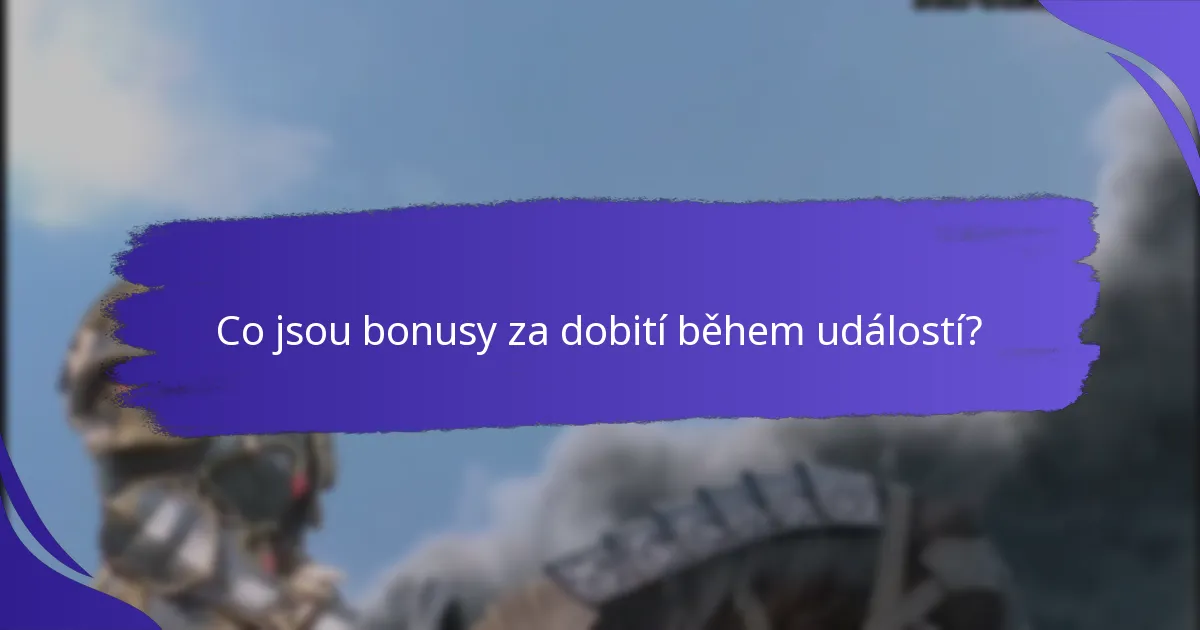 Jak mohu získat bonusy za dobití během událostí?