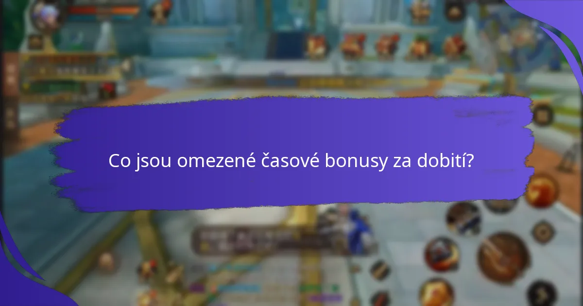 Proč jsou naléhavost a speciální akce důležité pro bonusy za dobití?