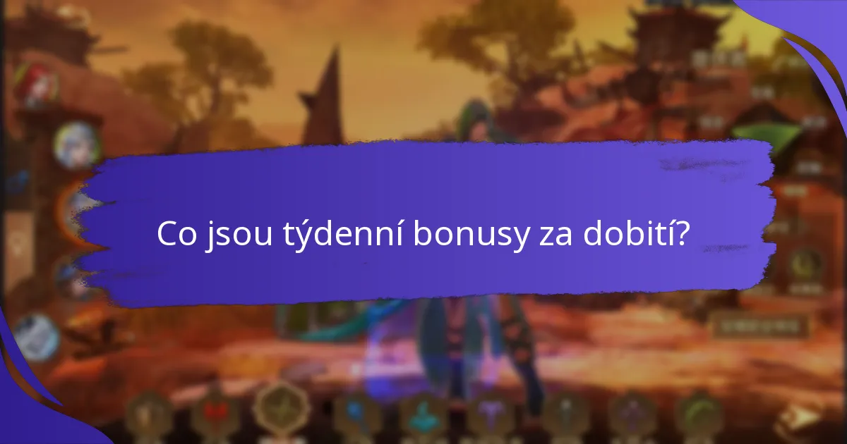 Jak mohou hráči maximalizovat své zapojení do týdenních bonusů za dobití?