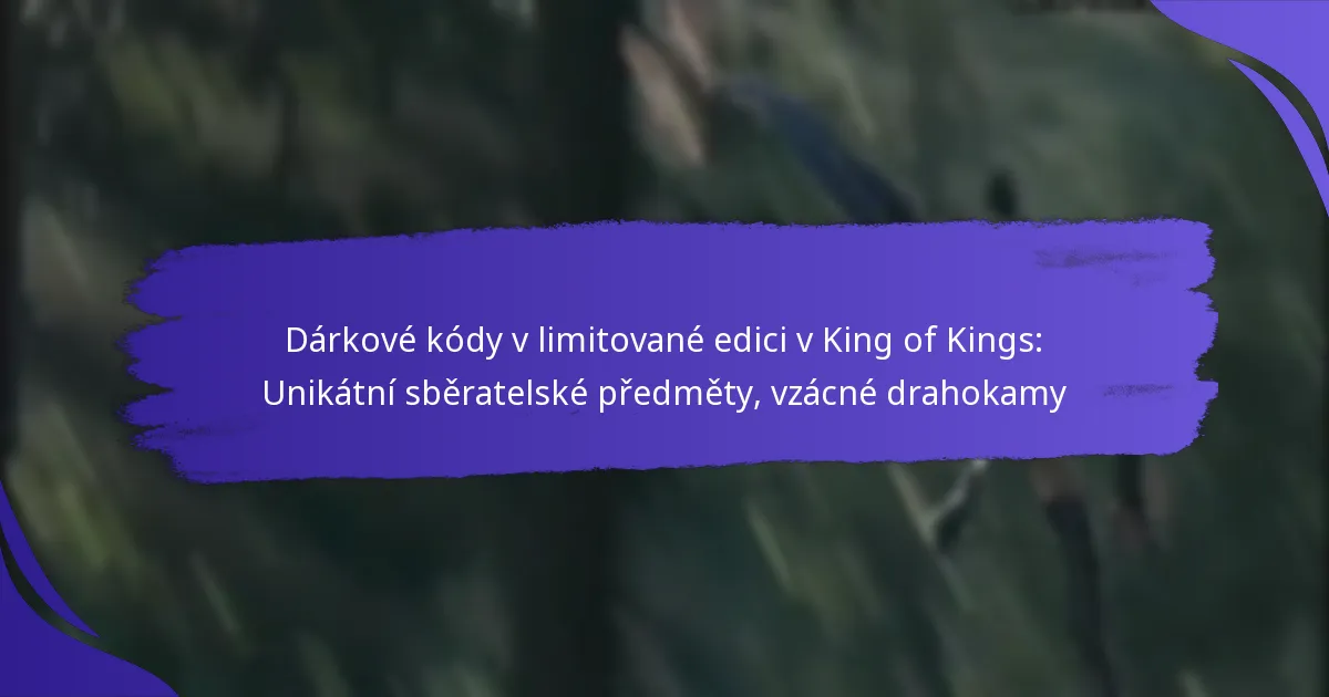 Dárkové kódy v limitované edici v King of Kings: Unikátní sběratelské předměty, vzácné drahokamy