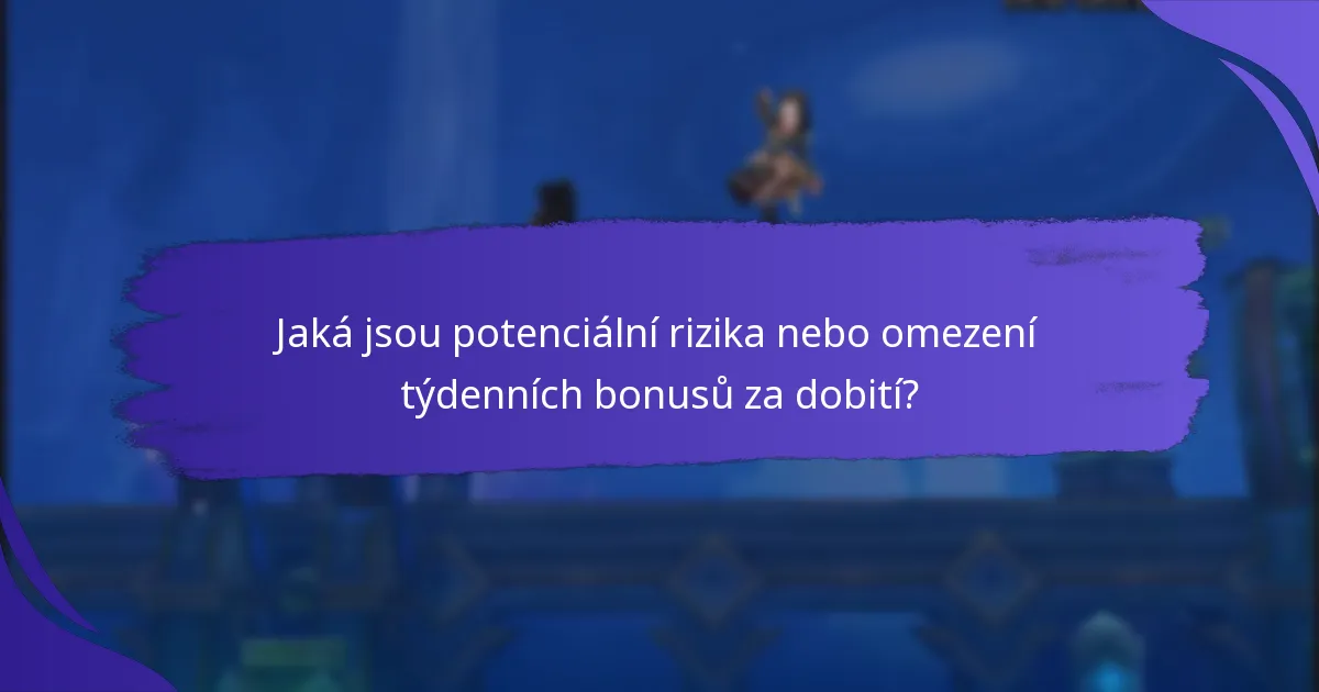 Jaké jsou kroky k účasti na týdenních bonusech za dobití?